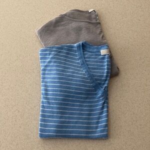 Long Sleeve Top Bundle of Two - Women Size Large LOFT and Amber Blue